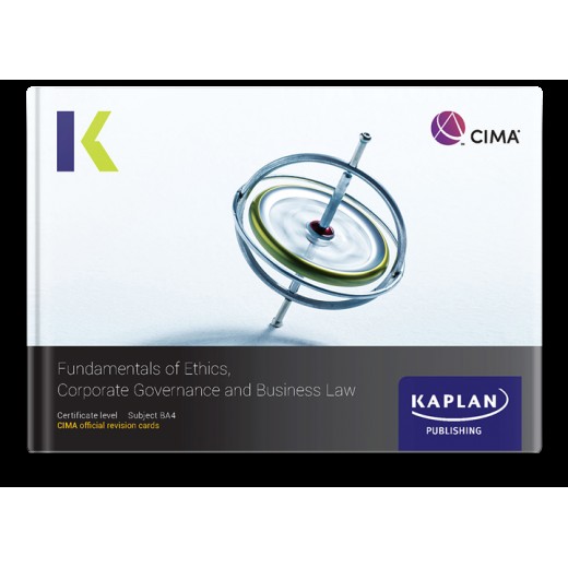 CIMA Fundamentals of Ethics, Governance and Law (BA4) Revision Cards 2023